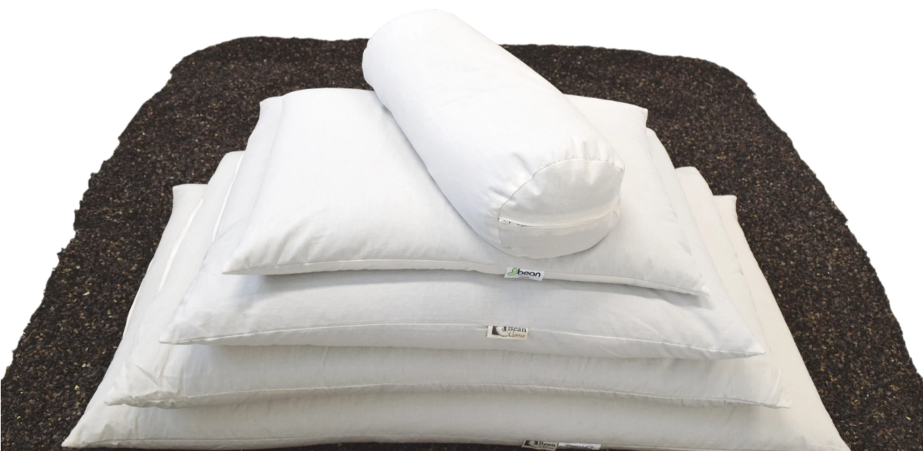 A stack of pillows filled with buckwheat