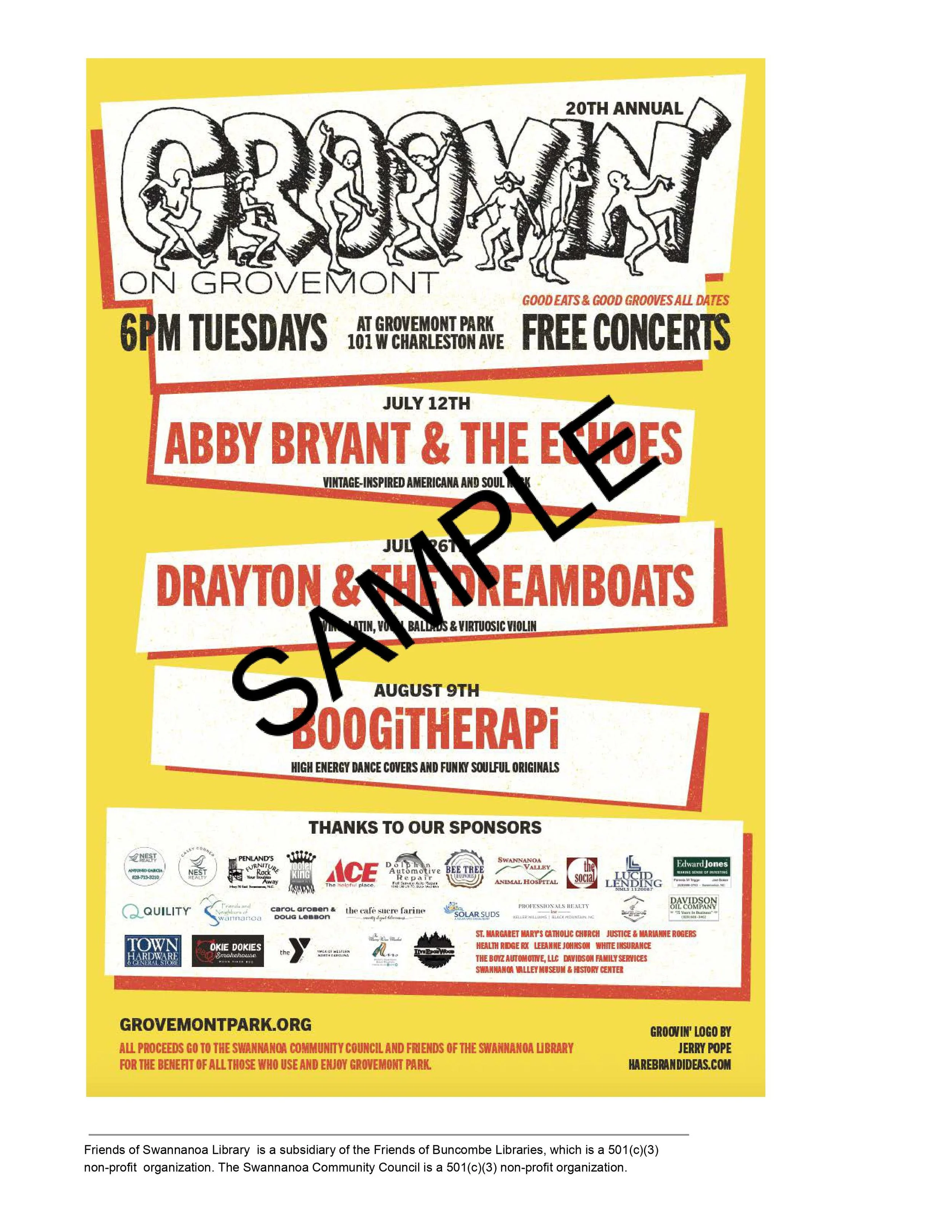 Groovin' Sponsor — Grovemont Park