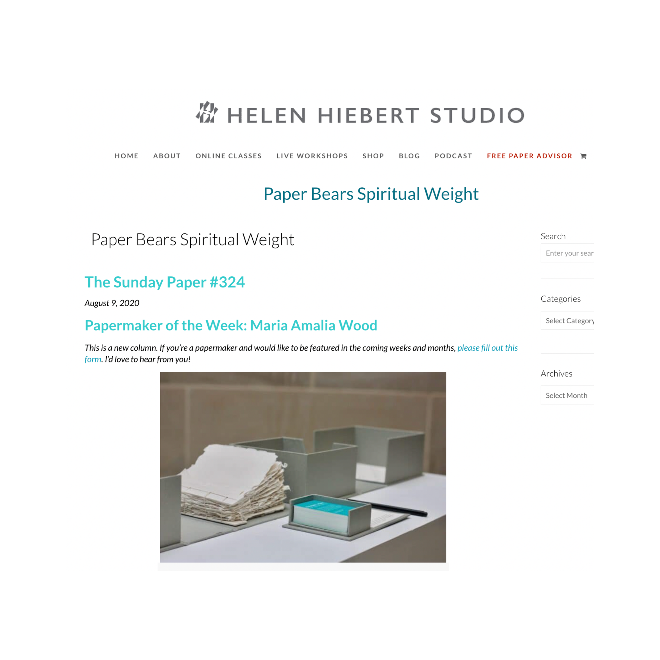 Helen Hiebert Studio | Aug 9, 2020
