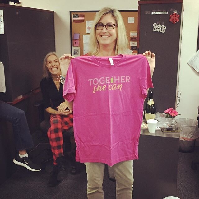 Santa came early for Michelle in Florida! Thank you for supporting us and our mission, we love you! Togethershecan.org 🧴🌸
.
.
.
.
#together #she #can #pink #shirt #gift #donate #holidays #nonprofit #organization #homeless #homelessness #winter #giv