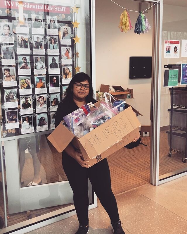 Thank you to @northeastern for running a toiletry drive for the homeless this season at their International Village! What a huge help and contribution to your community! 📚&hearts;️🧴🌸 togethershecan.org #gohuskies .
.
.
.
.
#northeastern #universit