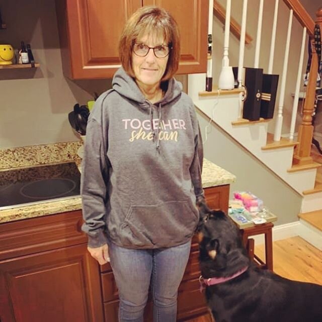 Our lovely Judy looks AMAZING in her new Together She Can sweatshirt! Thanks for the support Judy. Get yours today at togethershecan.org 🧴🌸
.
.
.
.
.
#nonprofit #charity #help #sweatshirt #gear #501c3 #fundraiser #volunteer #donate #home #homeless 