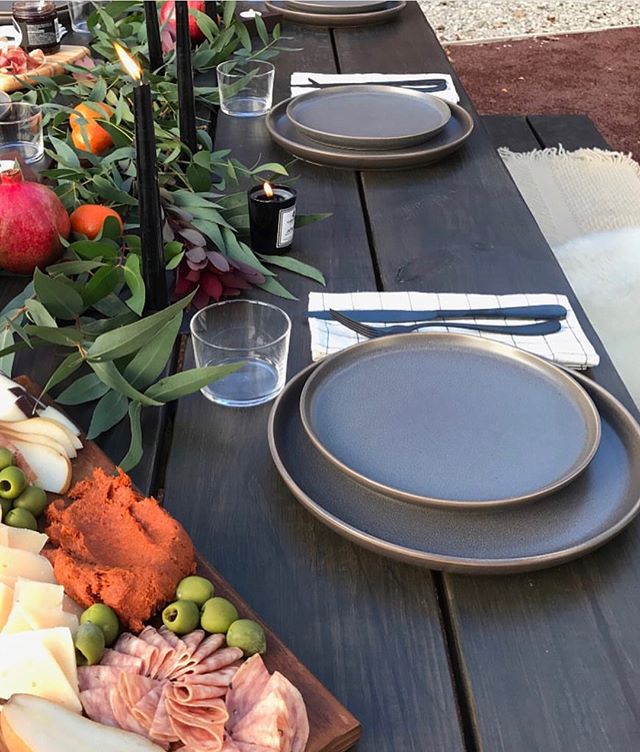 Ryan Murphy (@rymurf) set a BEAUTIFUL table for the good folks of @catfootwear and included Jefferson Votive Glass Candles. Will Firebrand Candle be a part of your decor this season?