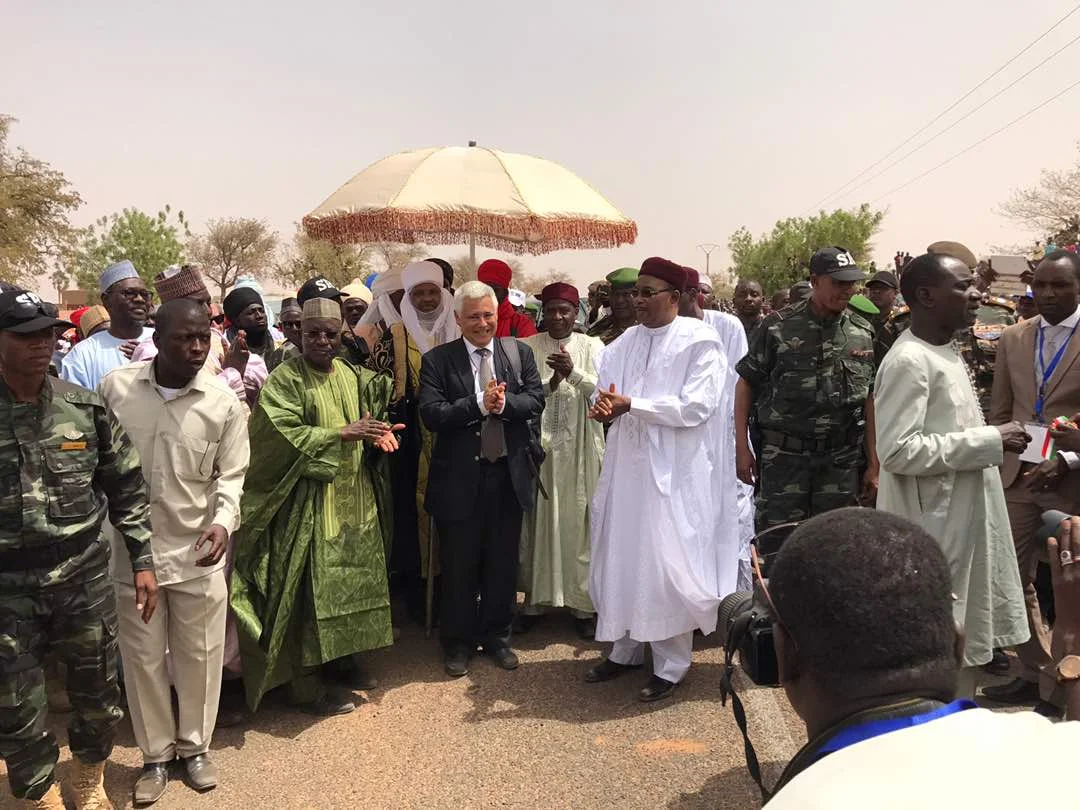 Inauguration par le Président de la République SEM Issoufou Mahamadou de la route Zinder-Magaria-Frontière du Nigeria