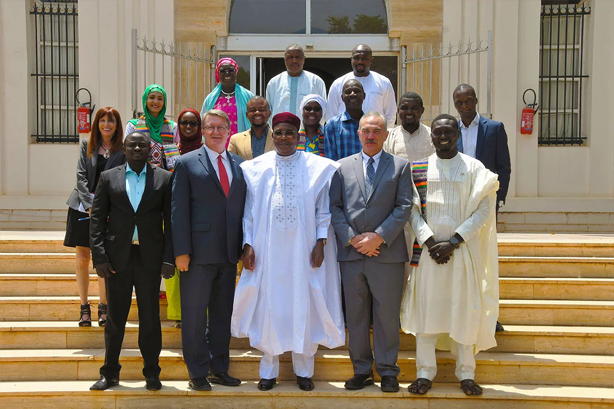 Le Président Issoufou Mahamadou a reçu lundi  des jeunes nigériens  de retour d’une formation aux Etats-Unis