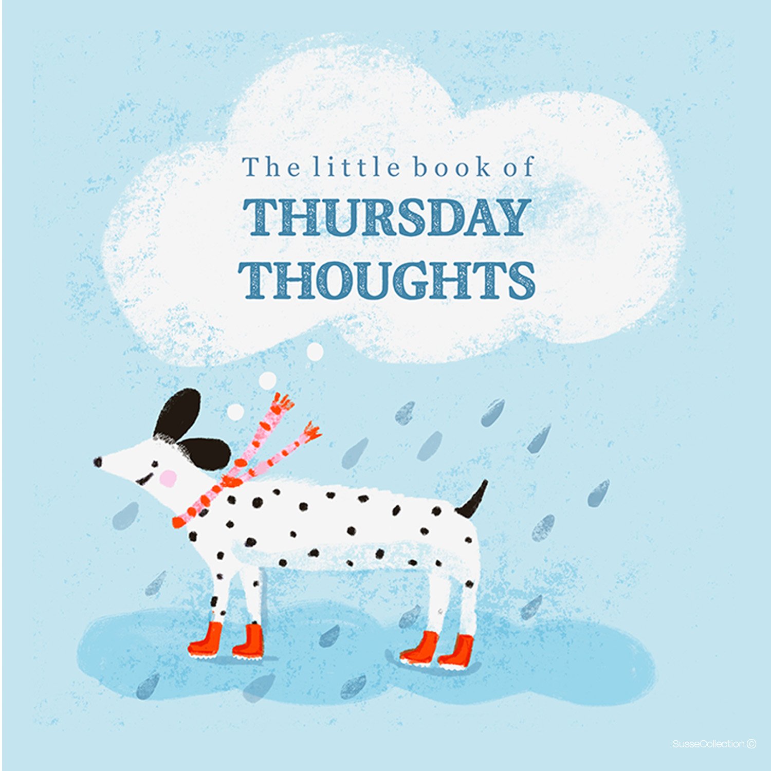 The front cove of the little book of "Thursday Thoughts"illustrated. by Susse Linton