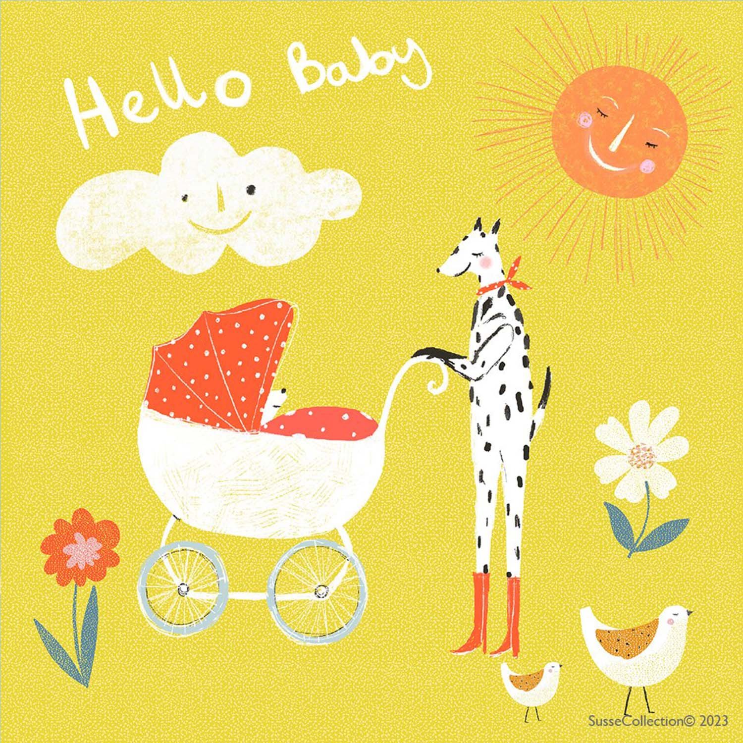 Hello Baby Greeting Card