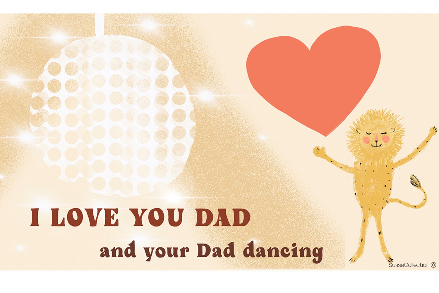 Happy Fathers Day  Disco Dad Animated ecard for The Funky Pigeon