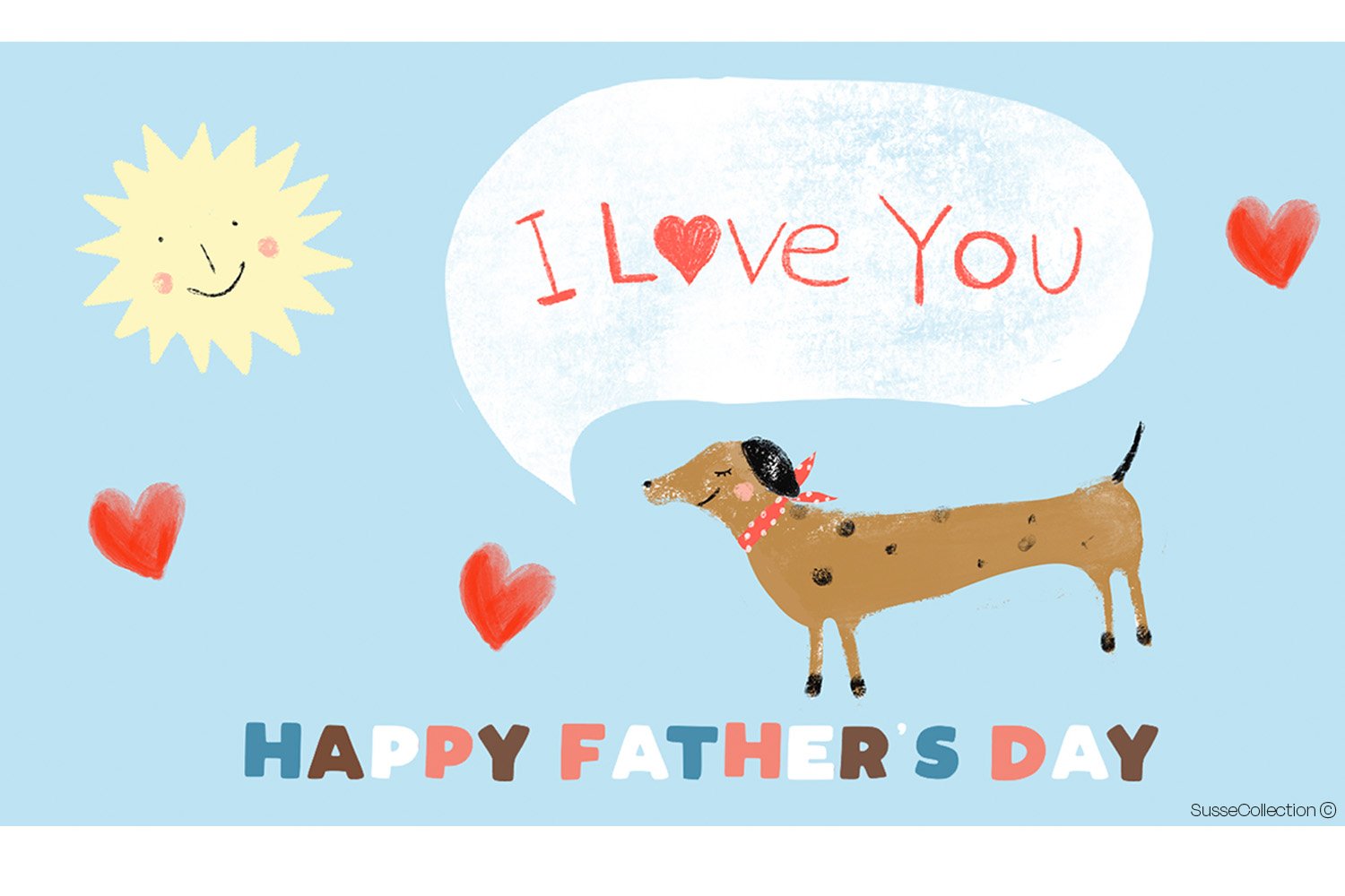 Happy Fathers Day  I love you Dad Animated ecard for The Funky Pigeon