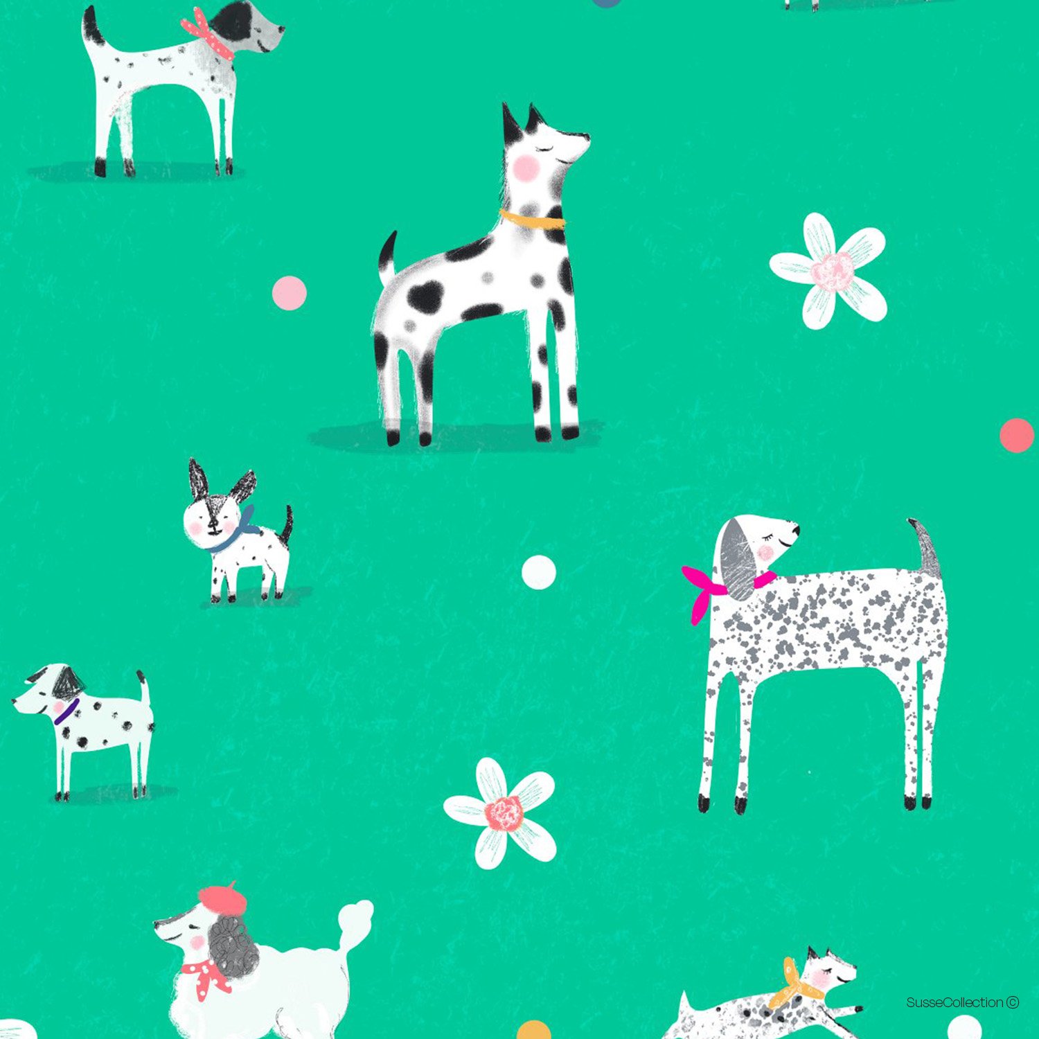 Happy Dogs Pattern