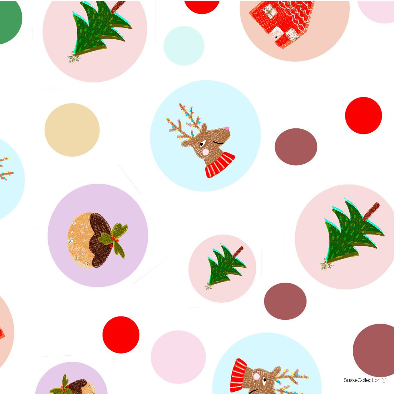 Christmas Polka Dots Pattern