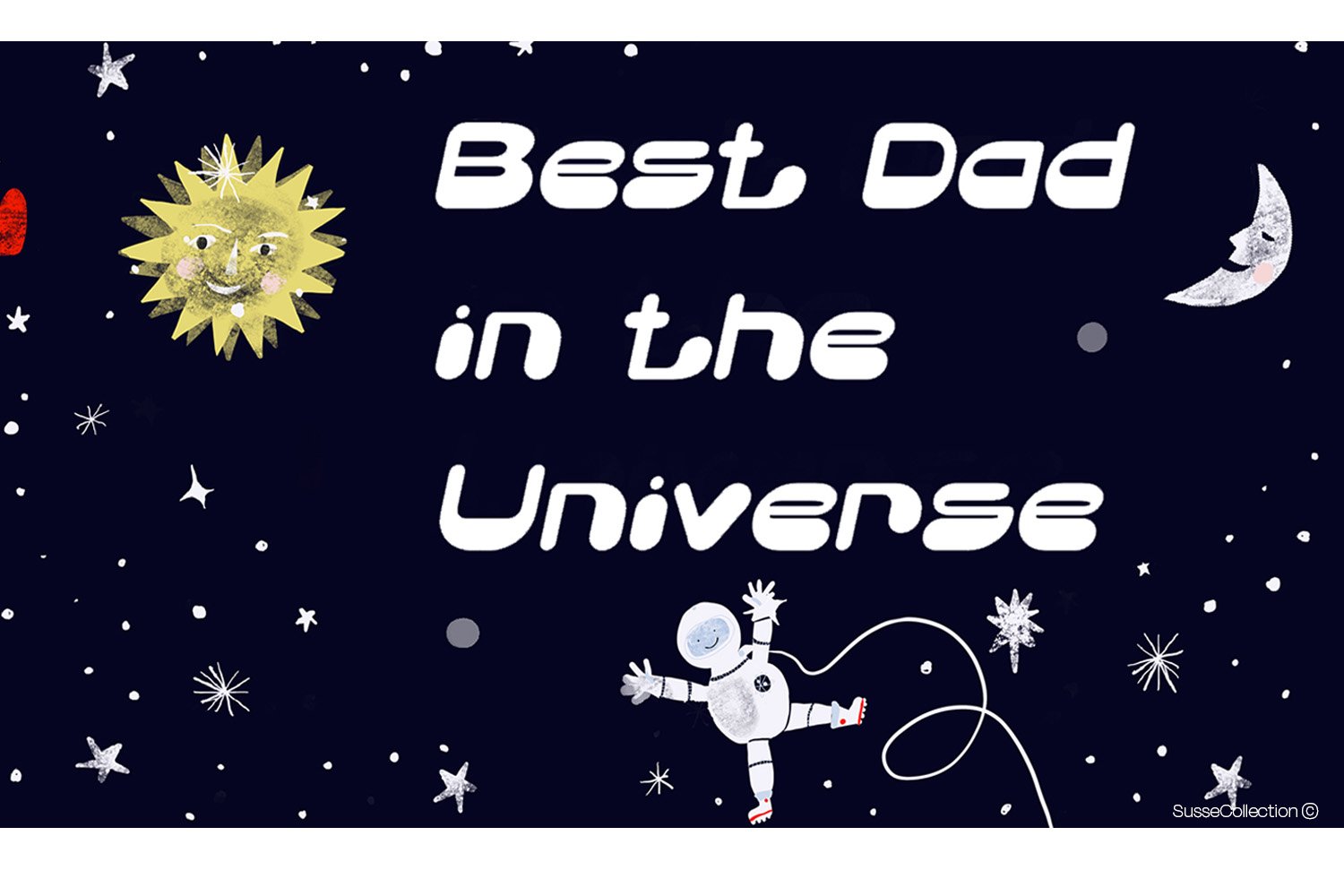 Best Dad in the Universe Animated ecard for The Funky Pigeon