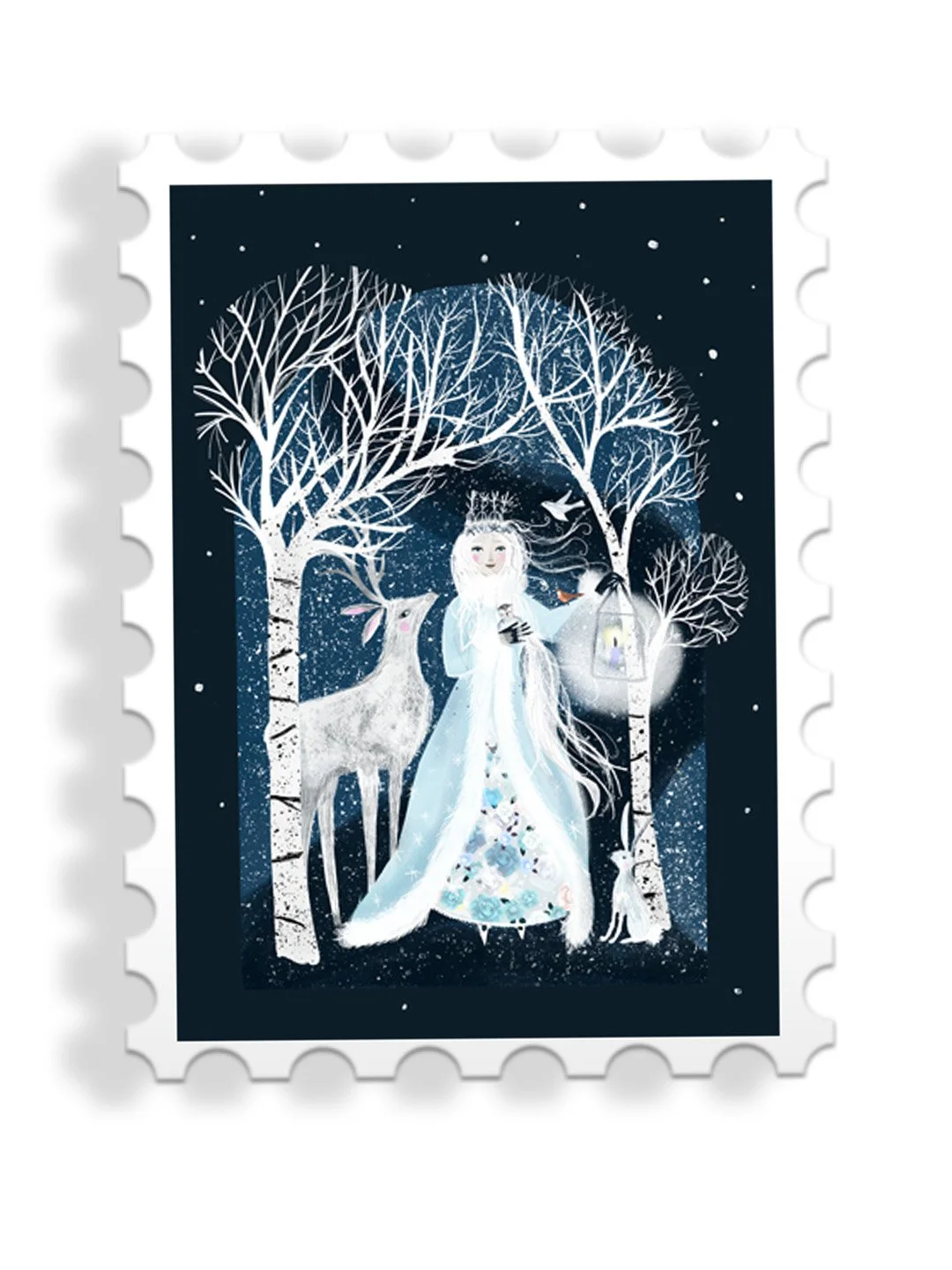 A photograph of an Illustration Day 1 of Jehane’s Twelve days of Christmas - Snow Queen