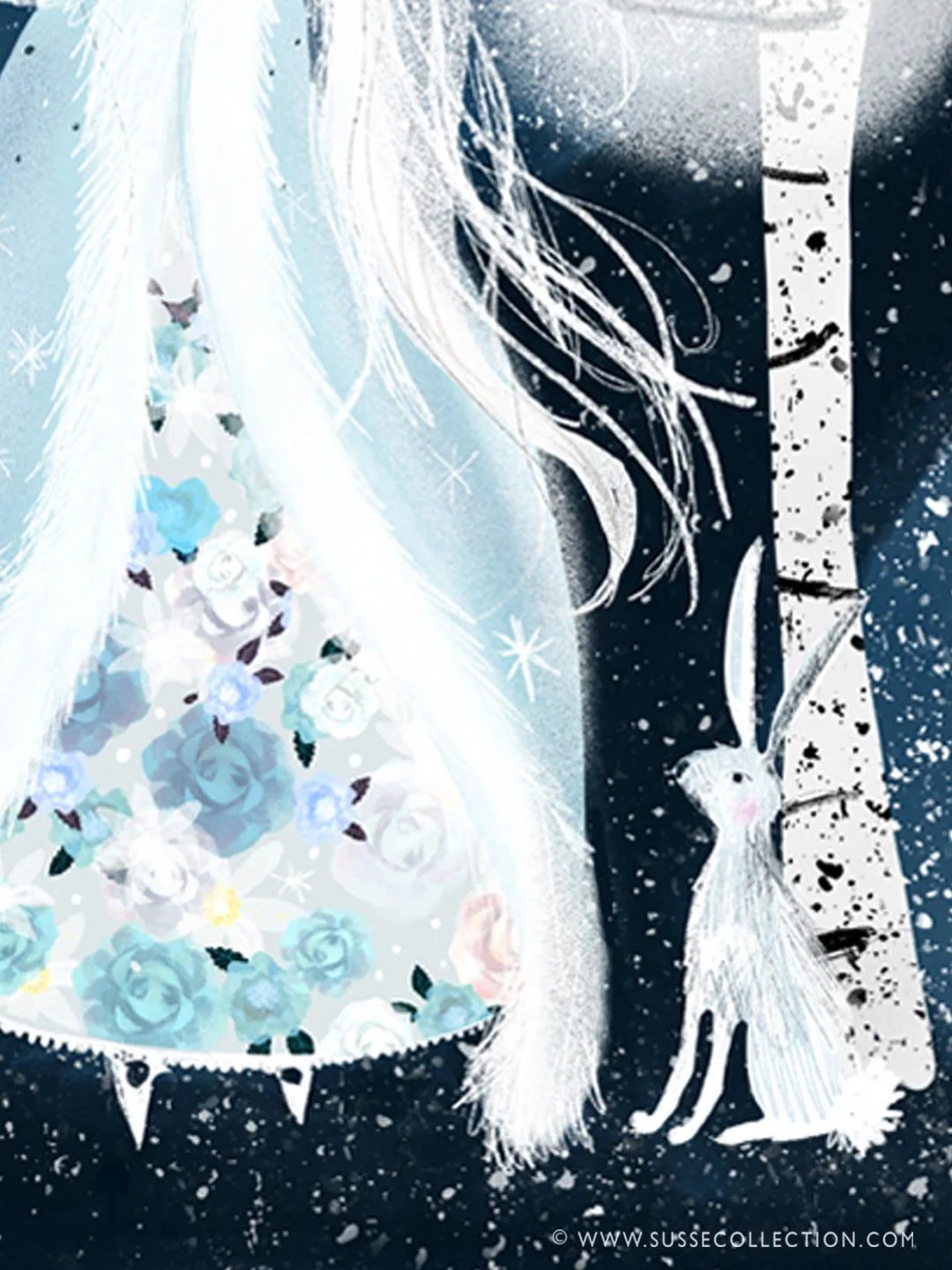 A photograph of an Illustration Day 1 of Jehane’s Twelve days of Christmas - Snow Queen