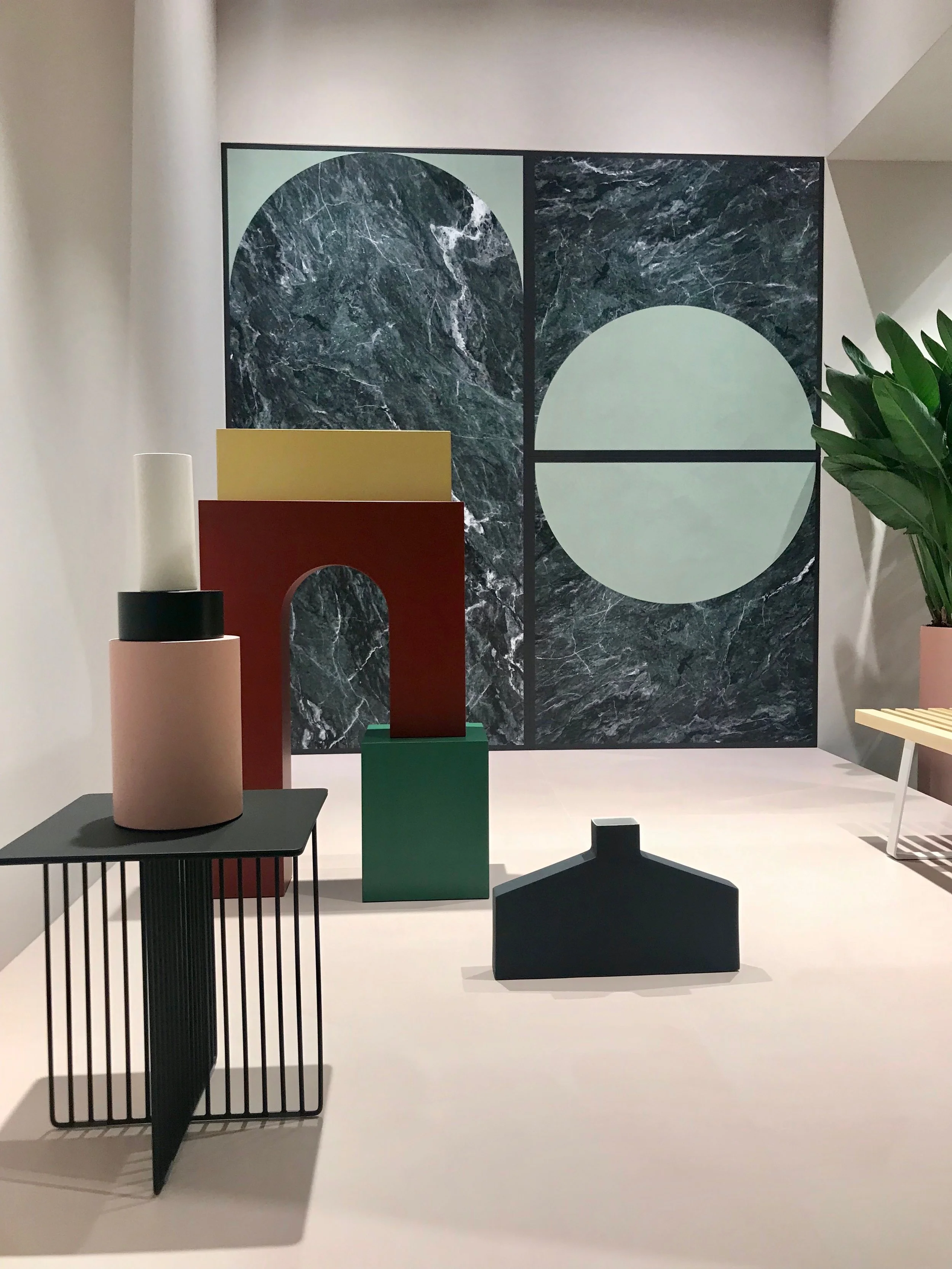 Arches and circles highlighted in these tiles by Cristina Celestino for Cedit