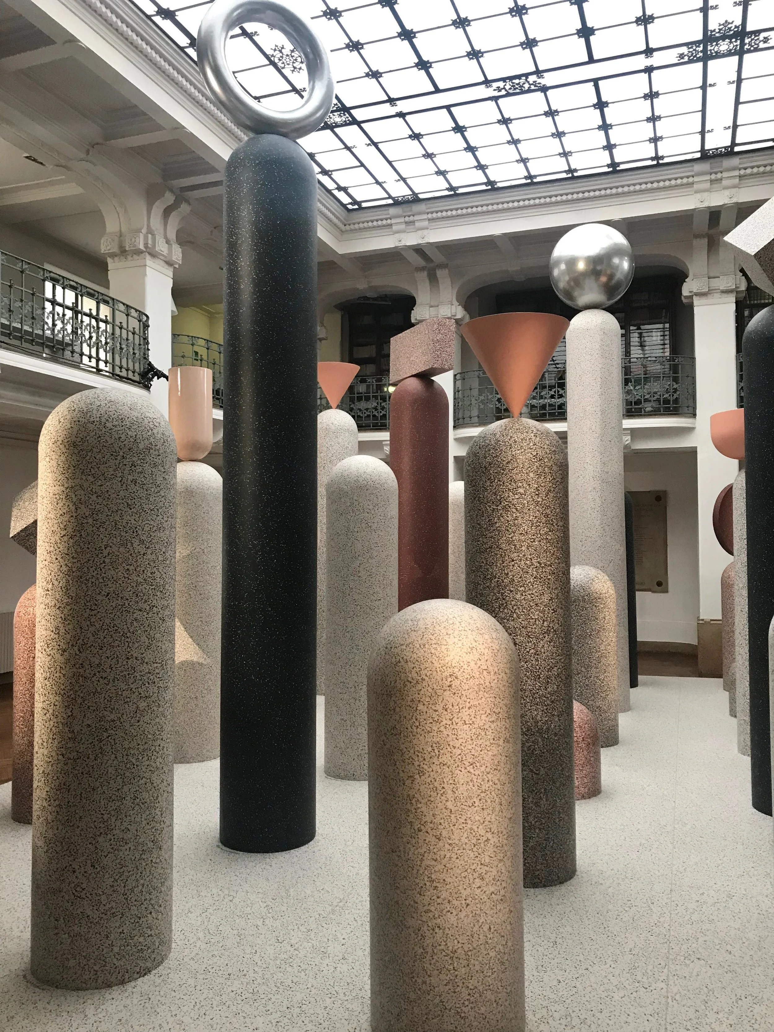 Curvaceous pillars at Tarkett