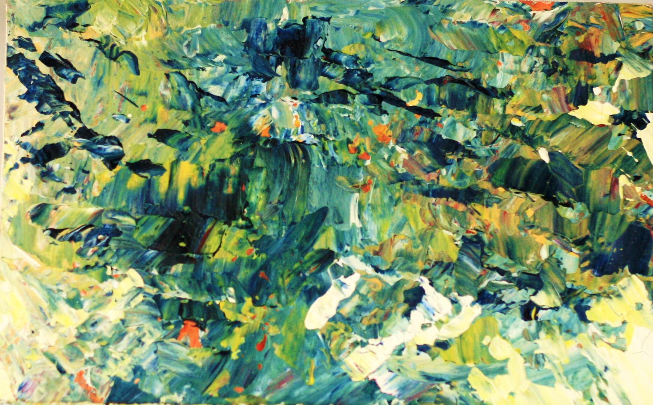 Fracture, oil and acrylic on canvas. 70cm x 40cm