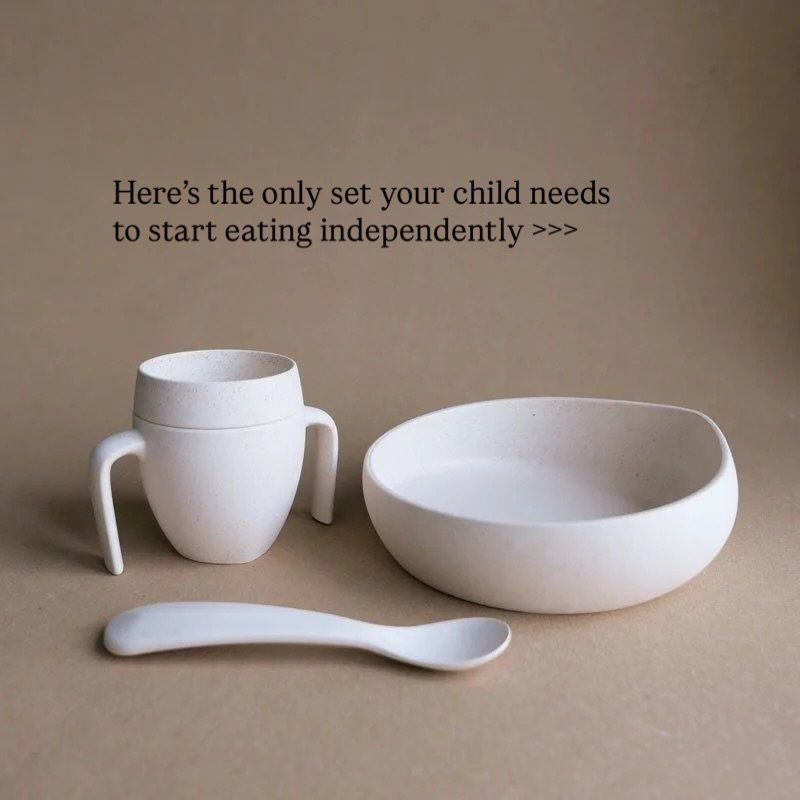 The only tableware set your child needs to start eating independently, swipe to read more >>>
(Available in the EAT section)