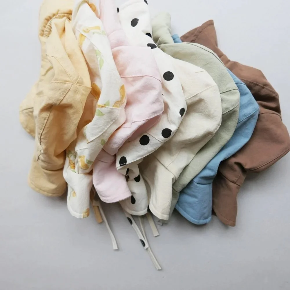 Sweetest little garment dyed cotton sunhats, 
Perfect for 9m-2y! www.betonstudios.com #betonstudios