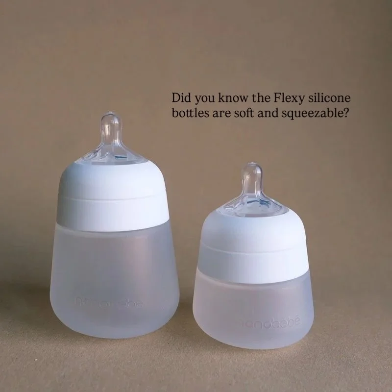 🍼🍼 The Nanob&eacute;b&eacute; Flexy Silicone Bottle is an award-winning baby bottle made from 100% premium silicone. The slow-flow, non-collapsing nipple helps reduce nipple confusion and supports feeding at the baby&rsquo;s natural pace. Anti coli
