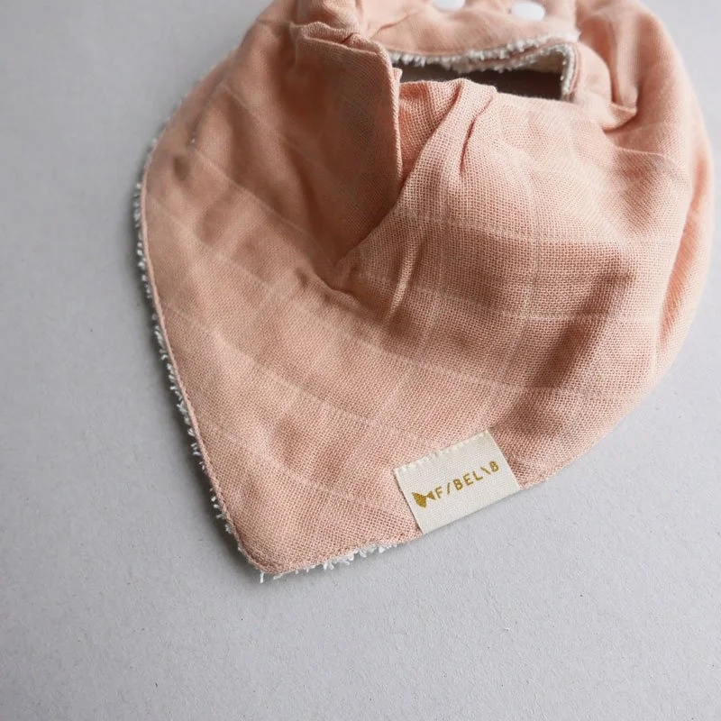 Bandana Bib - Dusty Rose