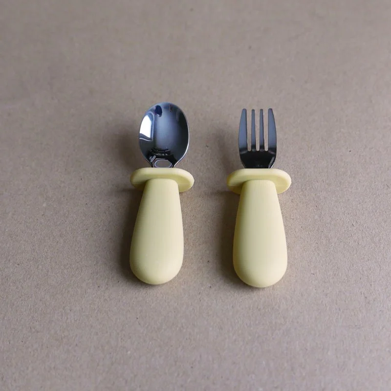 Rommer toddler cutlery set - Pina