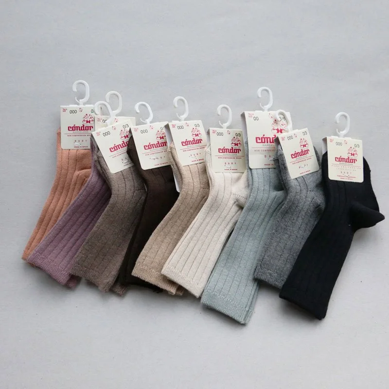 Ribbed knee socks - various colors