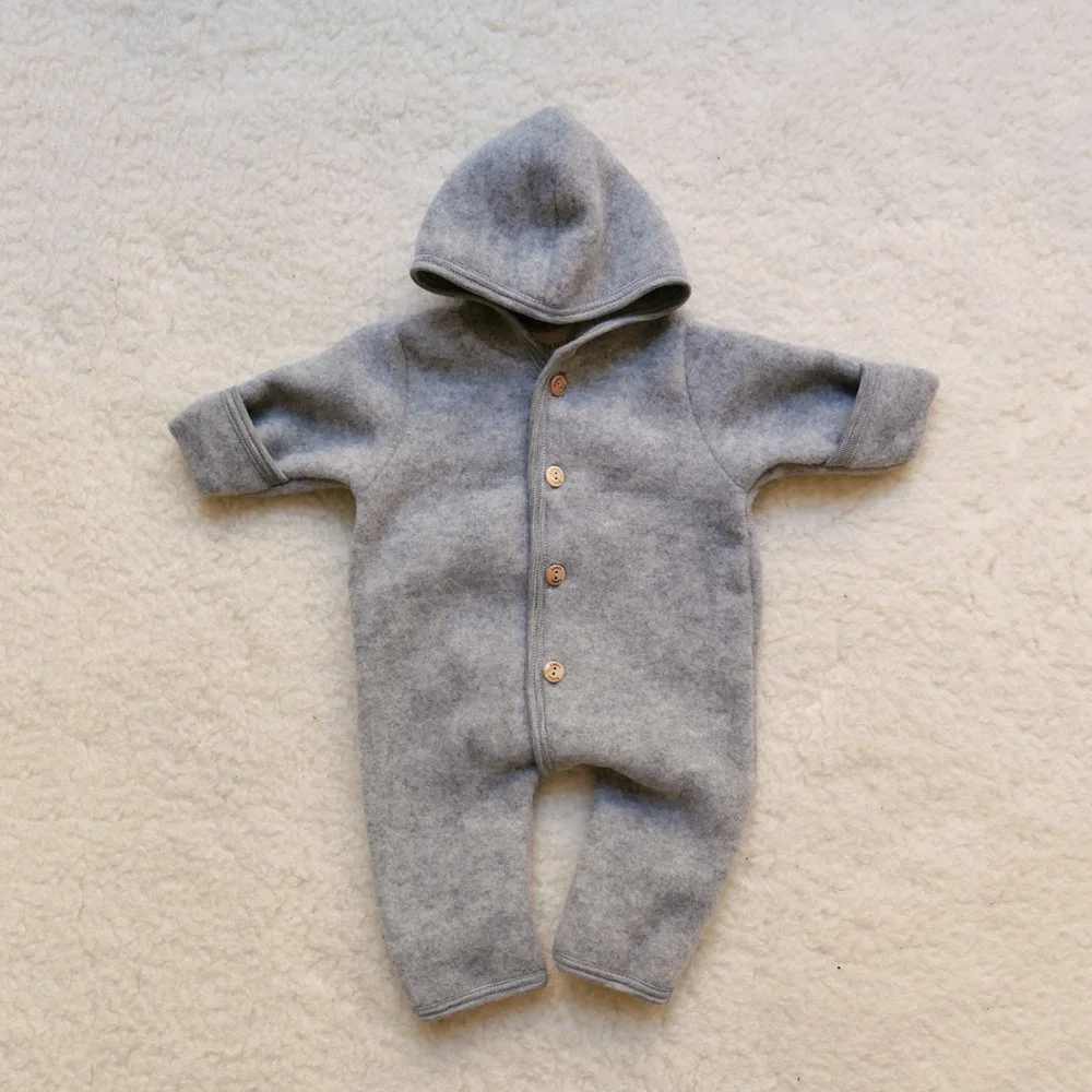 Engel Natur Merino overall - Melange grey