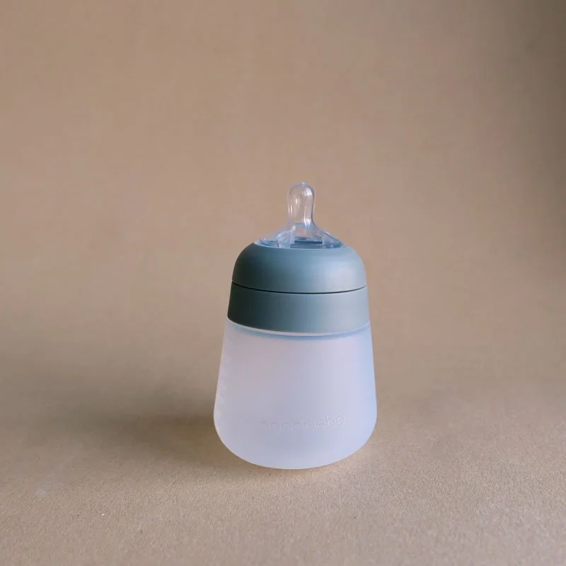 Flexy Silicone Bottle, 2-pk 270ml - grey