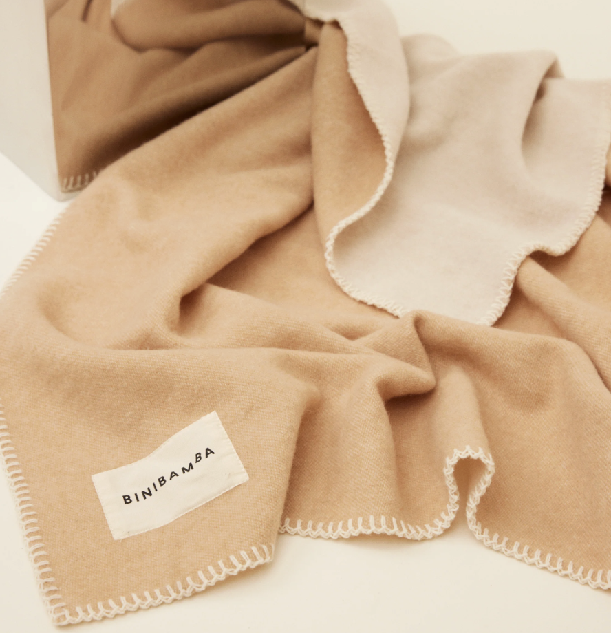 Binibamba merino biniblanket - Two-toned