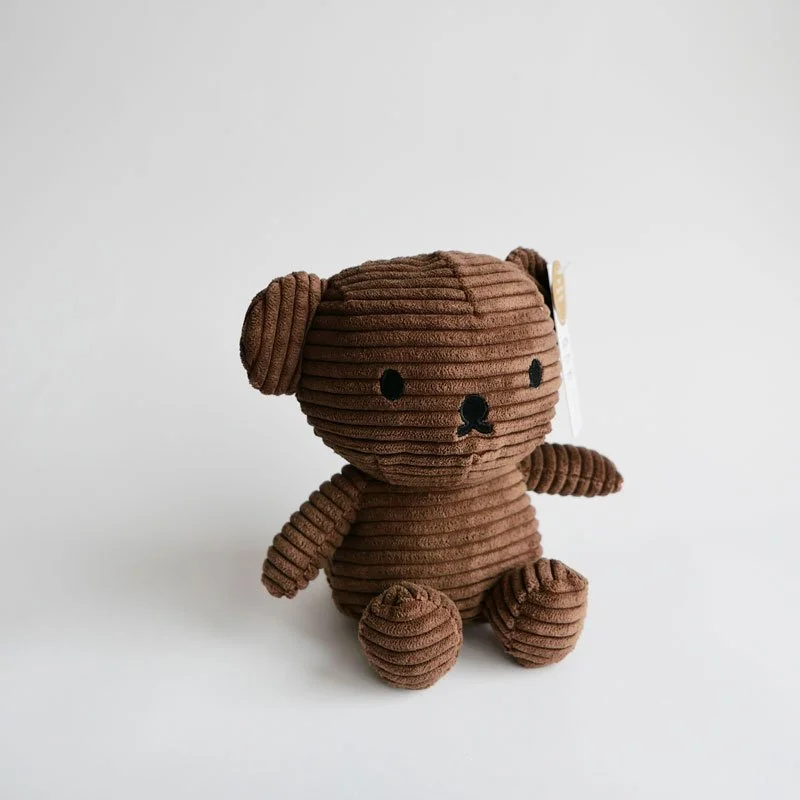 Boris Bear Corduroy - coffee, 17 cm