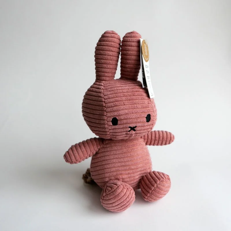 Miffy ECO Corduroy - 23 cm, Dusty Rose