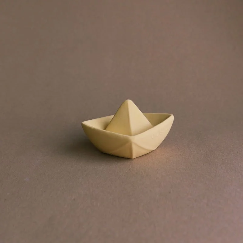 Origami Boat Bath Toy - Vanilla