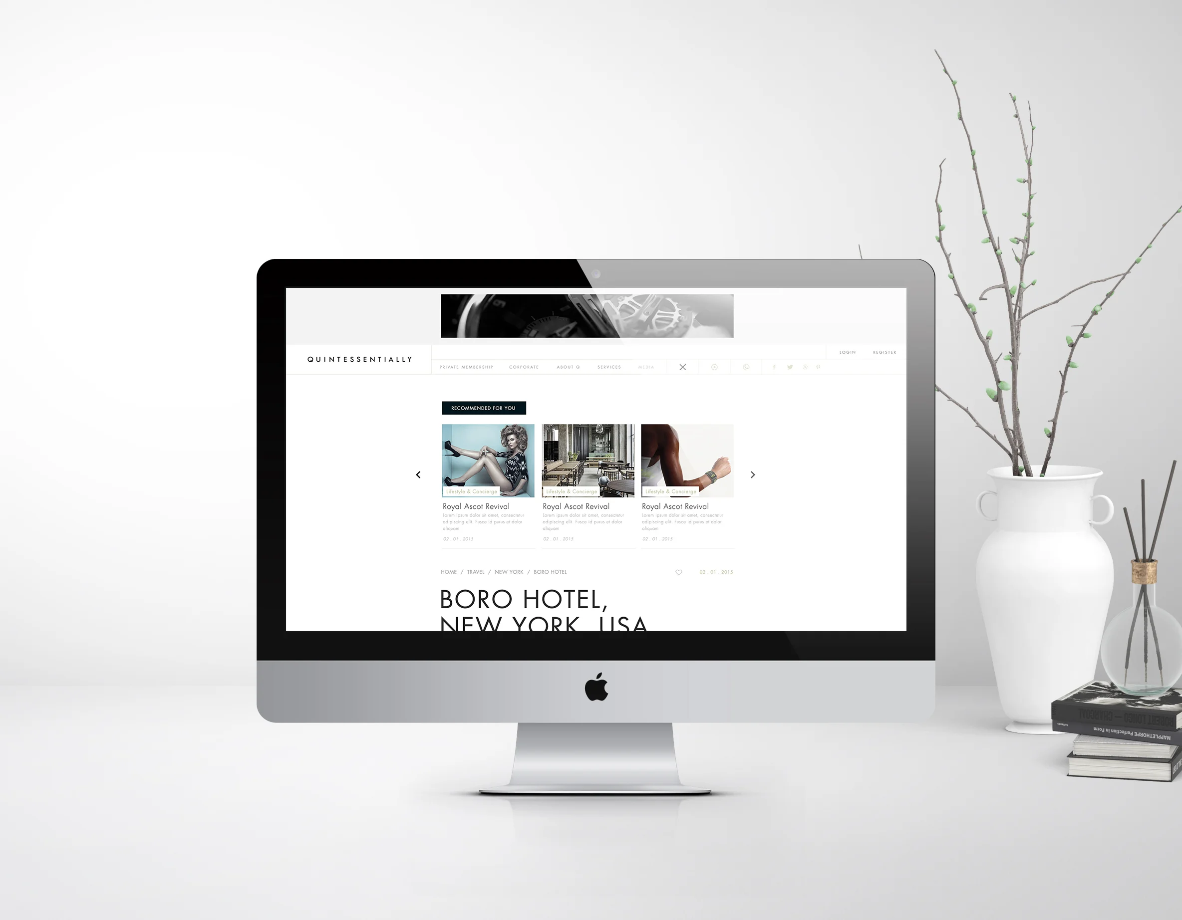 Quintessentially Concierge Website