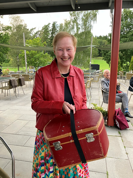 Katarina Lundblad Pinnekamp tog hem den åtråvärda Huttasken.