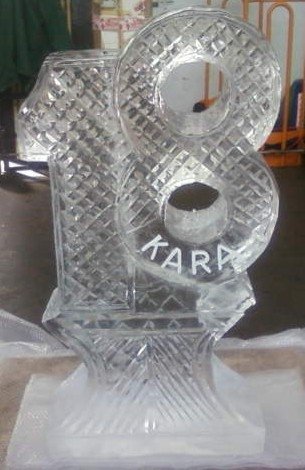 NUMBERED ICE VODKA LUGE