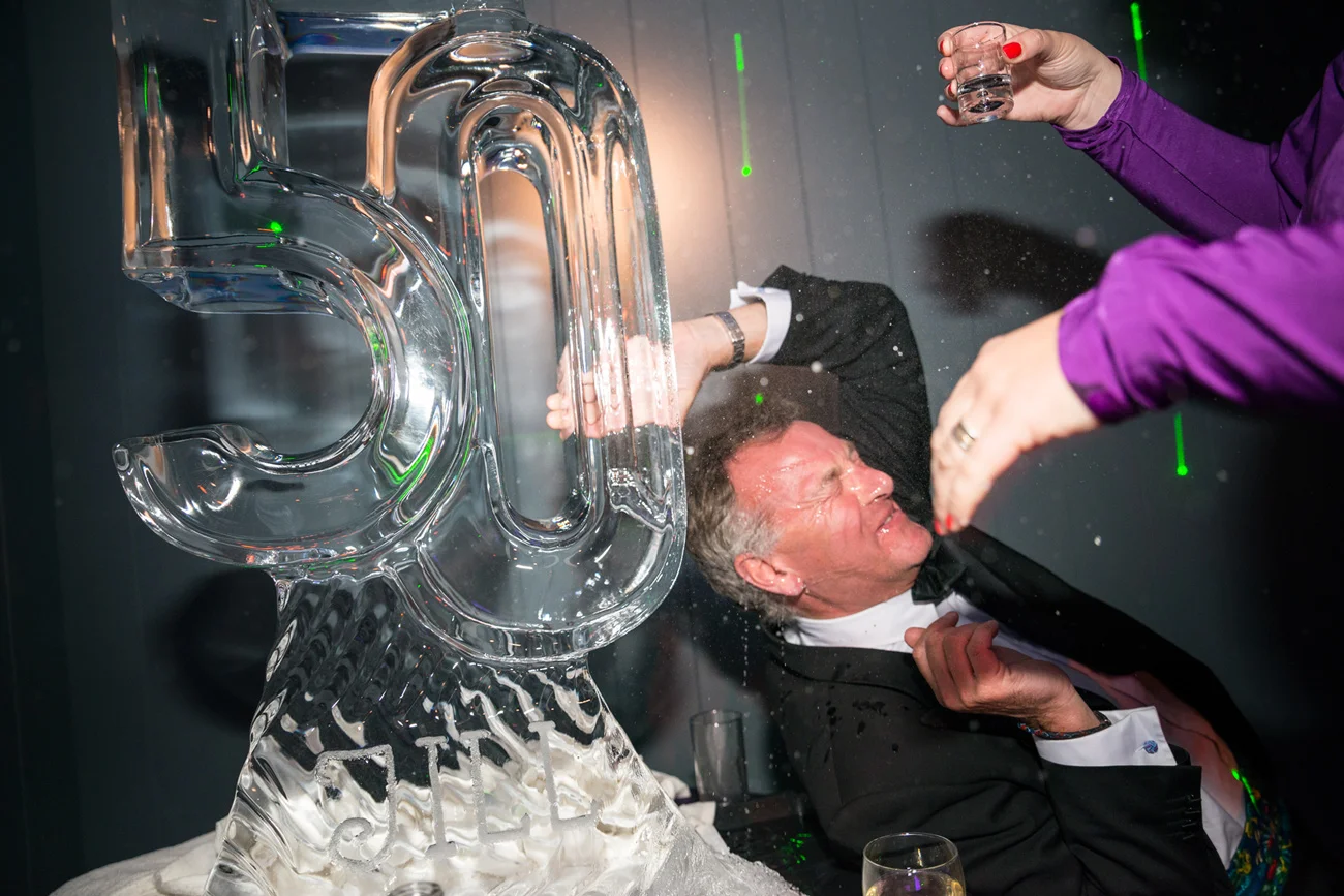 NUMBERED ICE VODKA LUGE