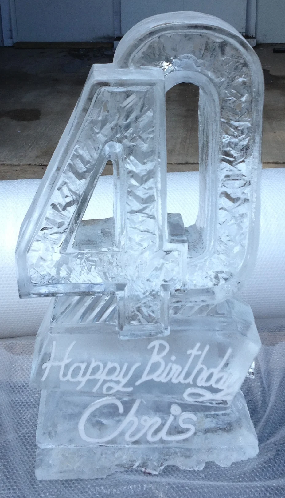 NUMBERED ICE VODKA LUGE