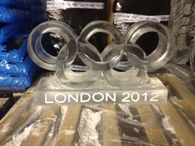 OLYMPIC RINGS ICE VODKA LUGE