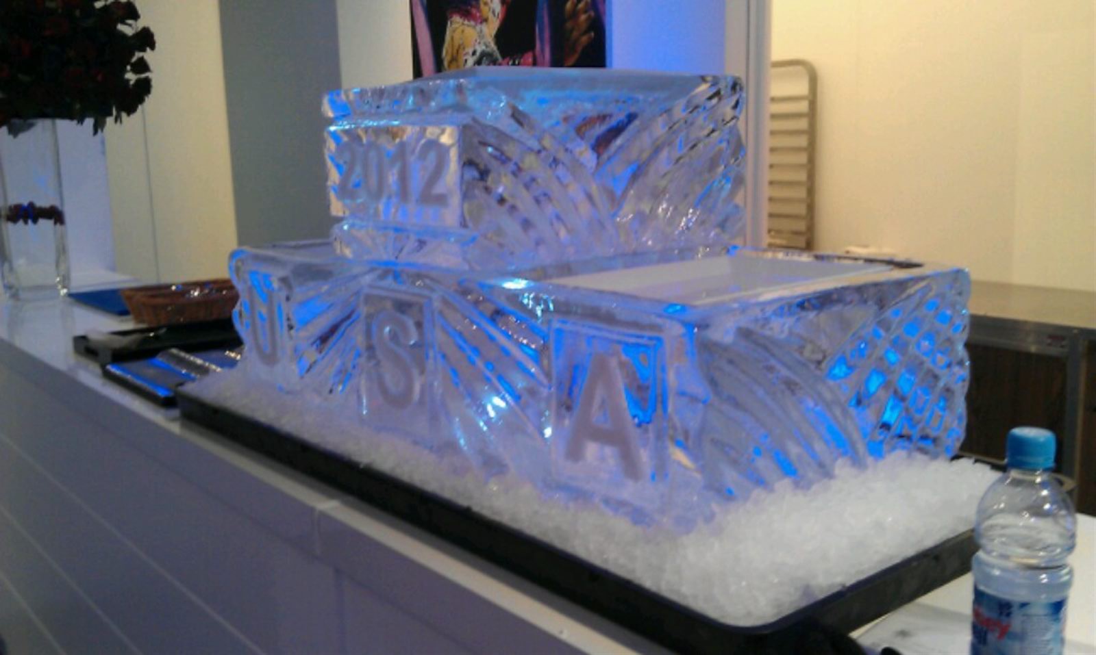 Two Tier Olympic Logo Display Ice