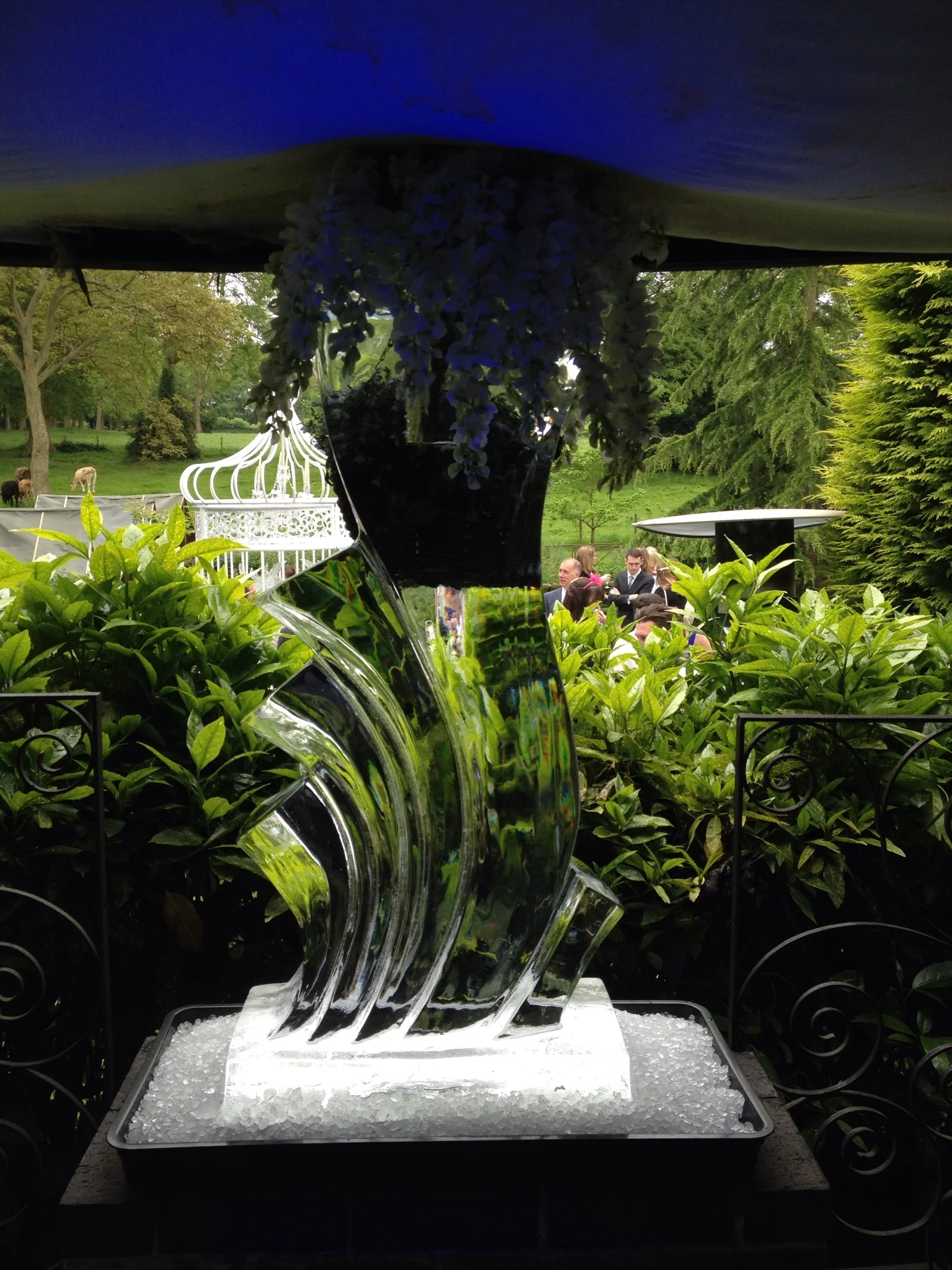 Ice Vase Wedding Ice Sculpture