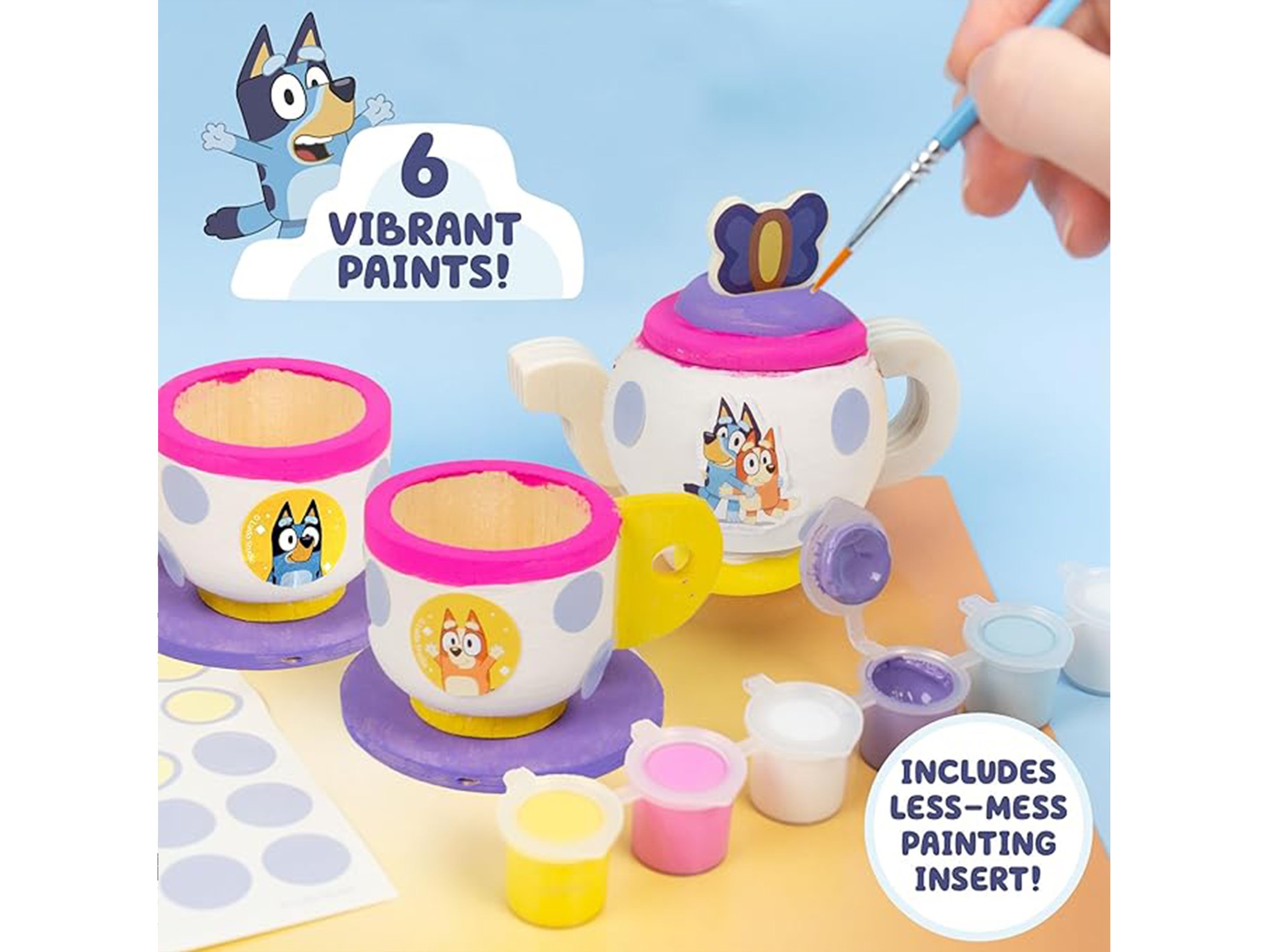 Bluey Paint &amp; Play Teapot Party