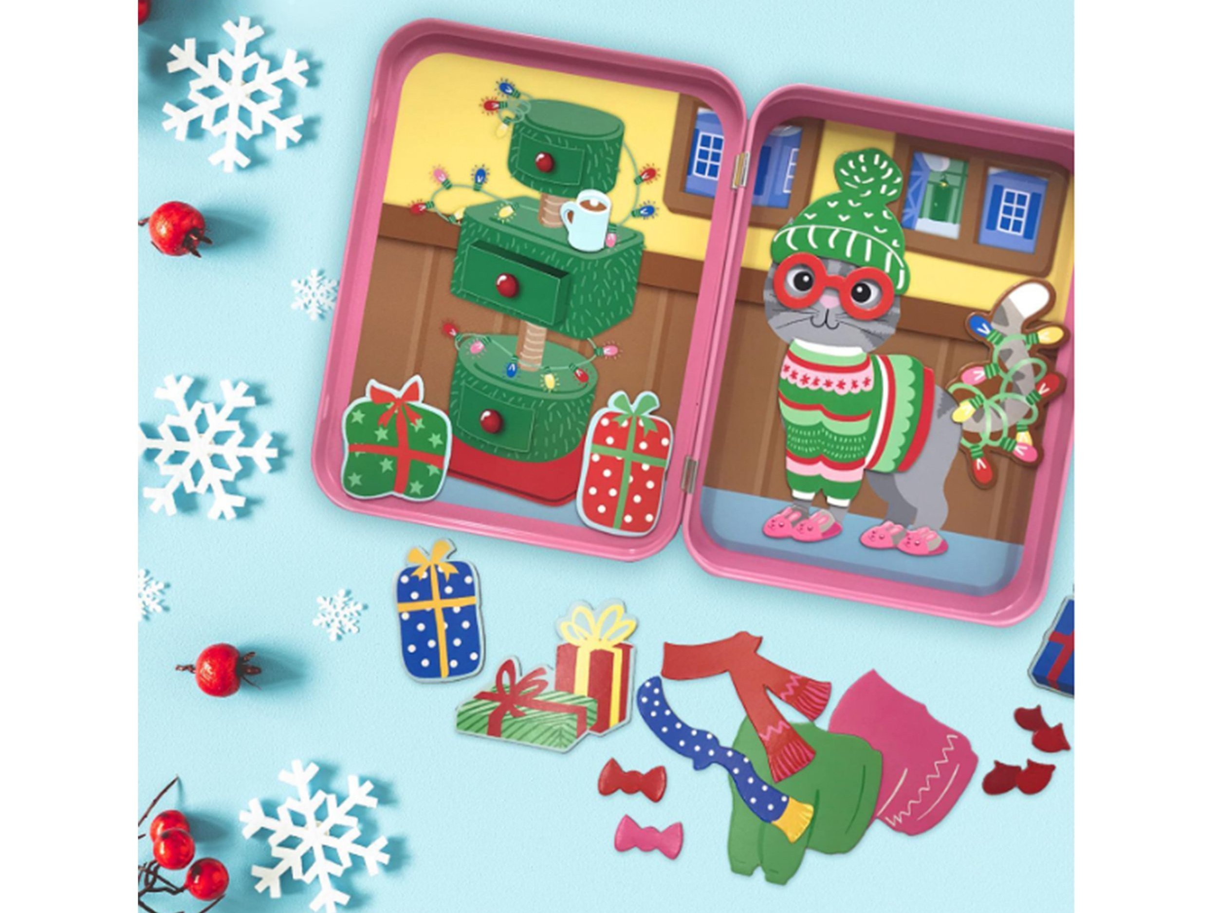 Winter Cat Magnetic Playset for Walmart