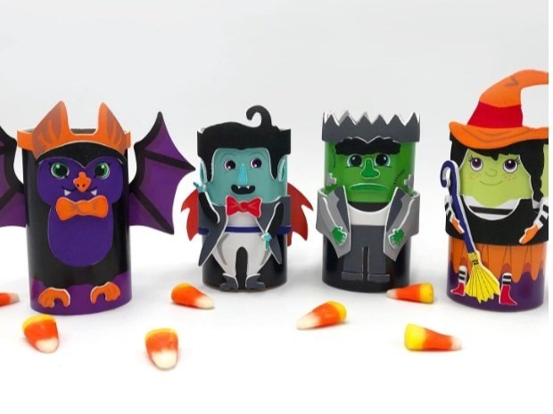 DIY Halloween Paper Roll Characters for Michael's