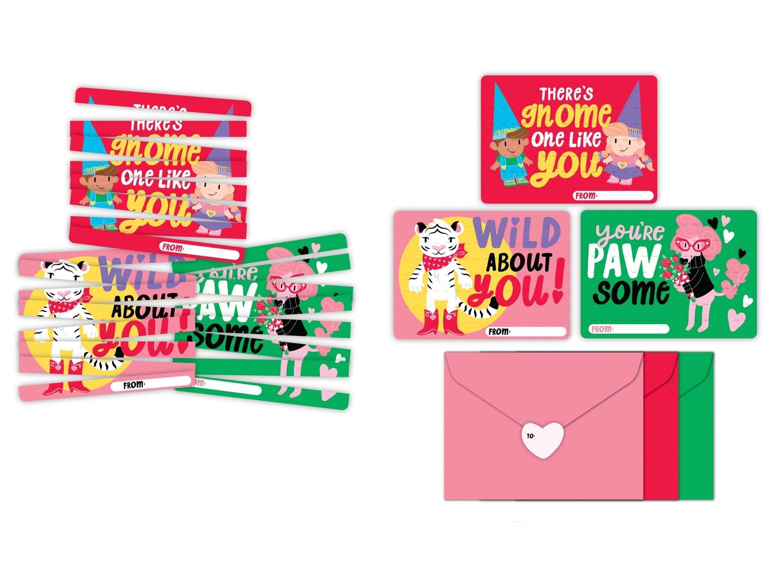 Valentine's Day Piece Together Card Concepts for Walmart