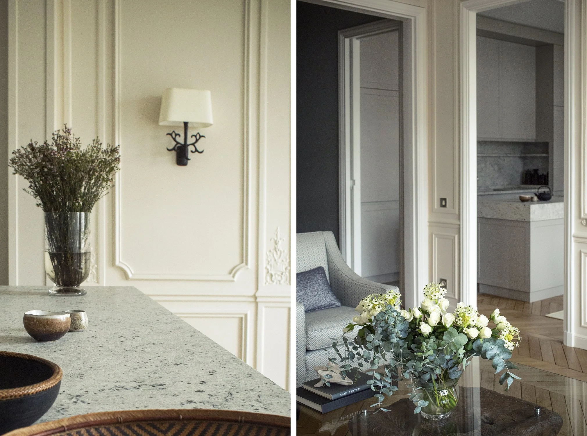 Aménagement d'un appartement avenue de Breteuil, Paris Maîtrise d'œuvre complète | 120 m² | 2017 © Nathalie Baetens