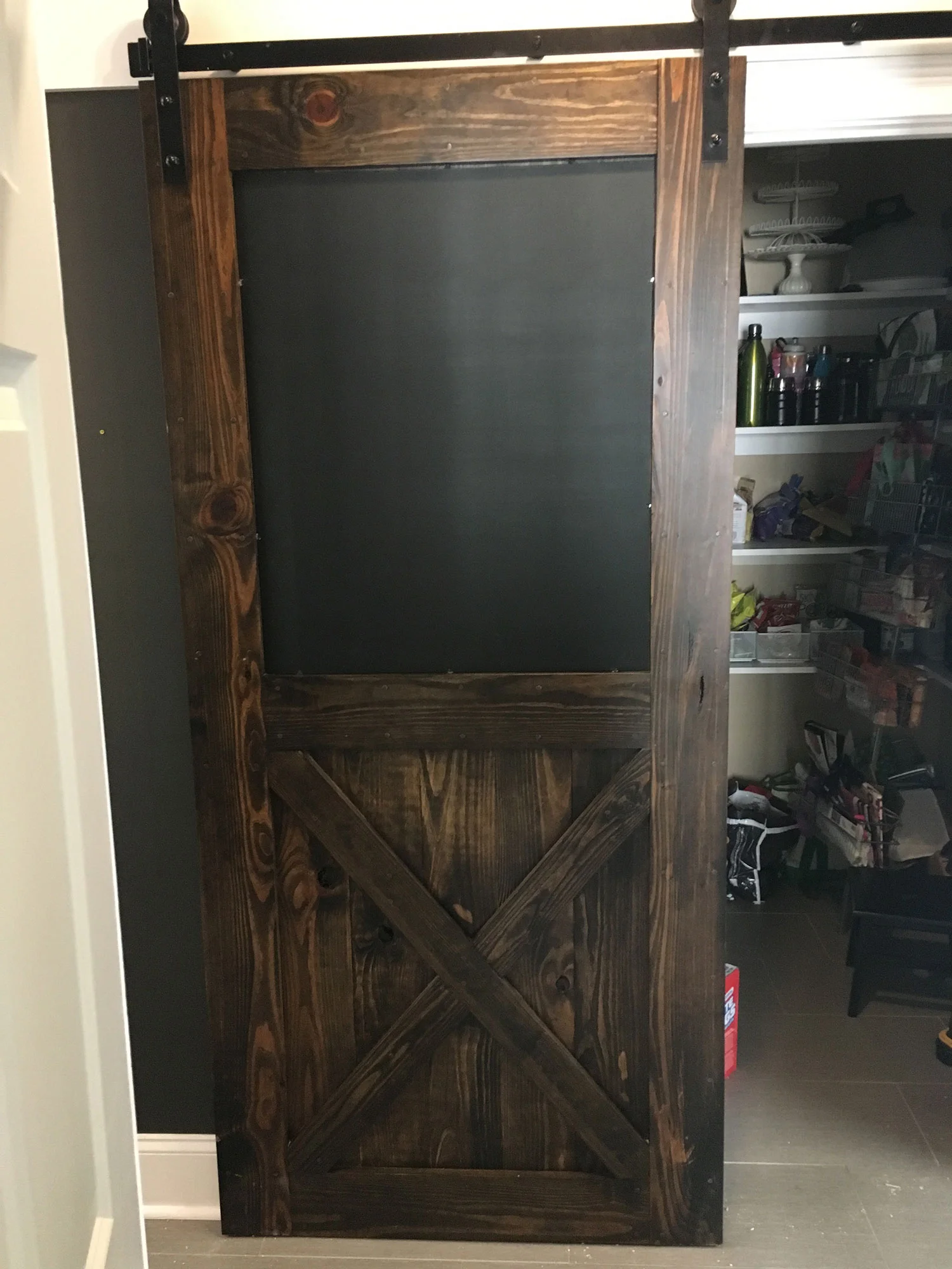 Custom Barn Door with Chalkboard