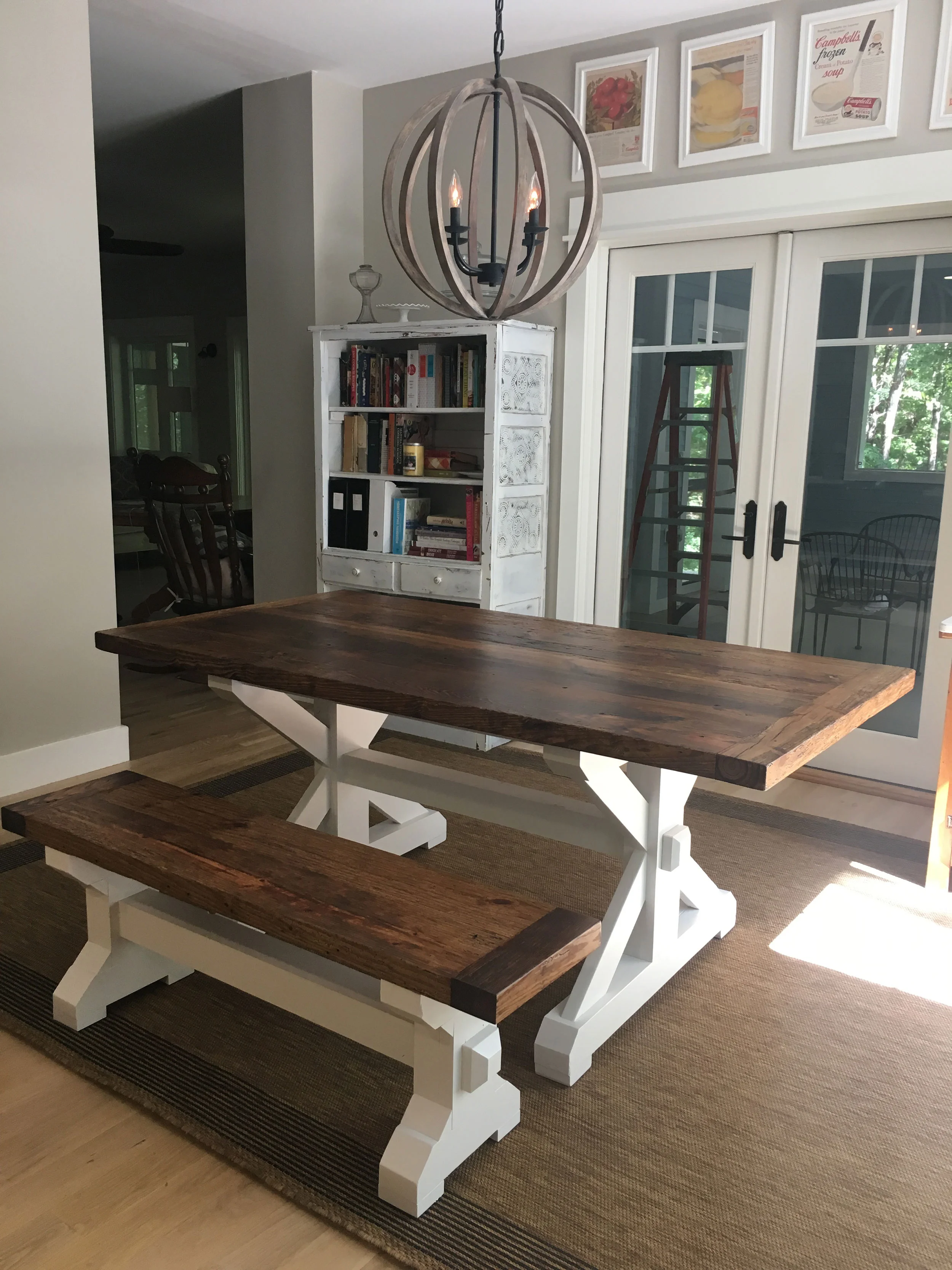 Custom Dining Table & Bench