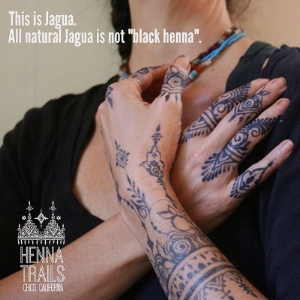 Photo and jagua body art by Henna Trails