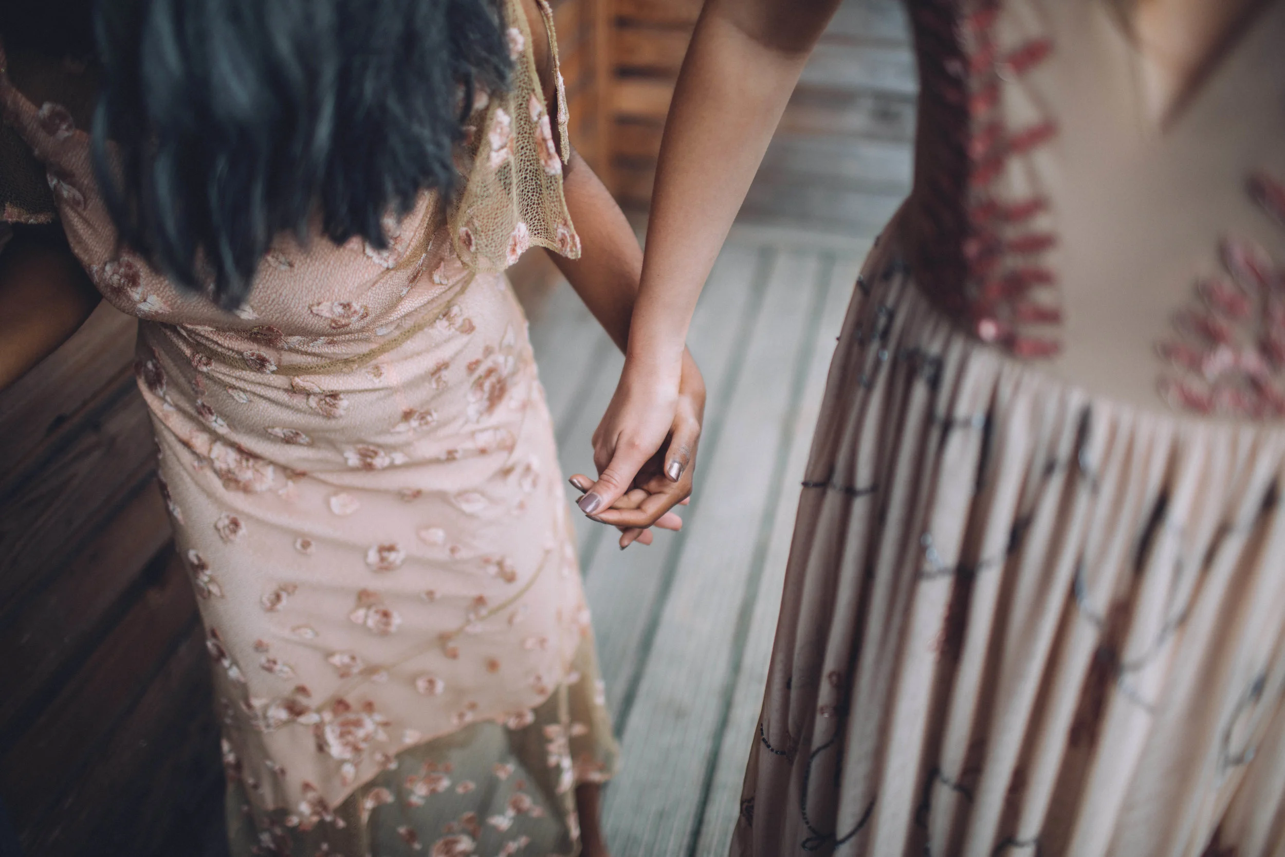 Bridesmaids in bridesmaids dress